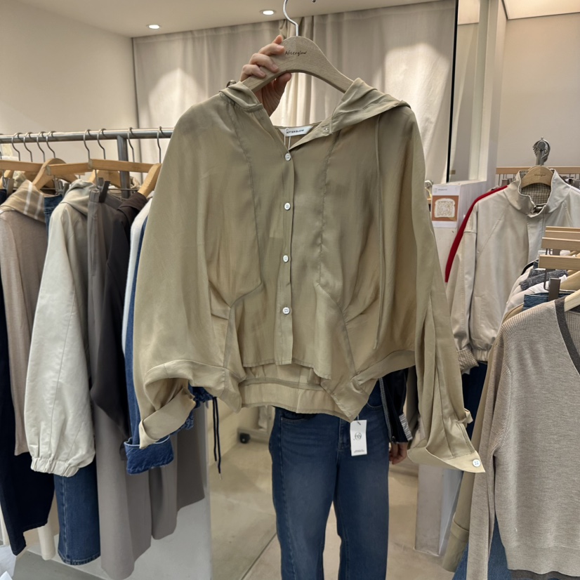 AFTERGLOW韓國直郵㊣女士新品休閑真品熱賣推薦25秋冬襯衫蕾絲衫AFTERGLOW襯衫/蕾絲衫圖色2