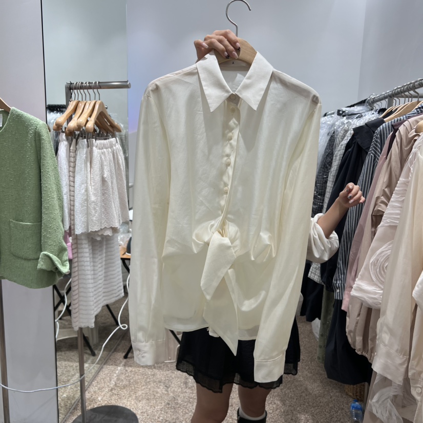 A韓國代購㊣女裝新款推薦休閑時尚職業人氣25秋冬襯衫蕾絲衫A STORE襯衫/蕾絲衫