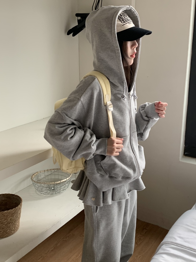 BEFORE SUNRISE東大門㊣直郵女裝新款時尚人氣夾克拉鏈兜帽BEFORE SUNRISE夾克