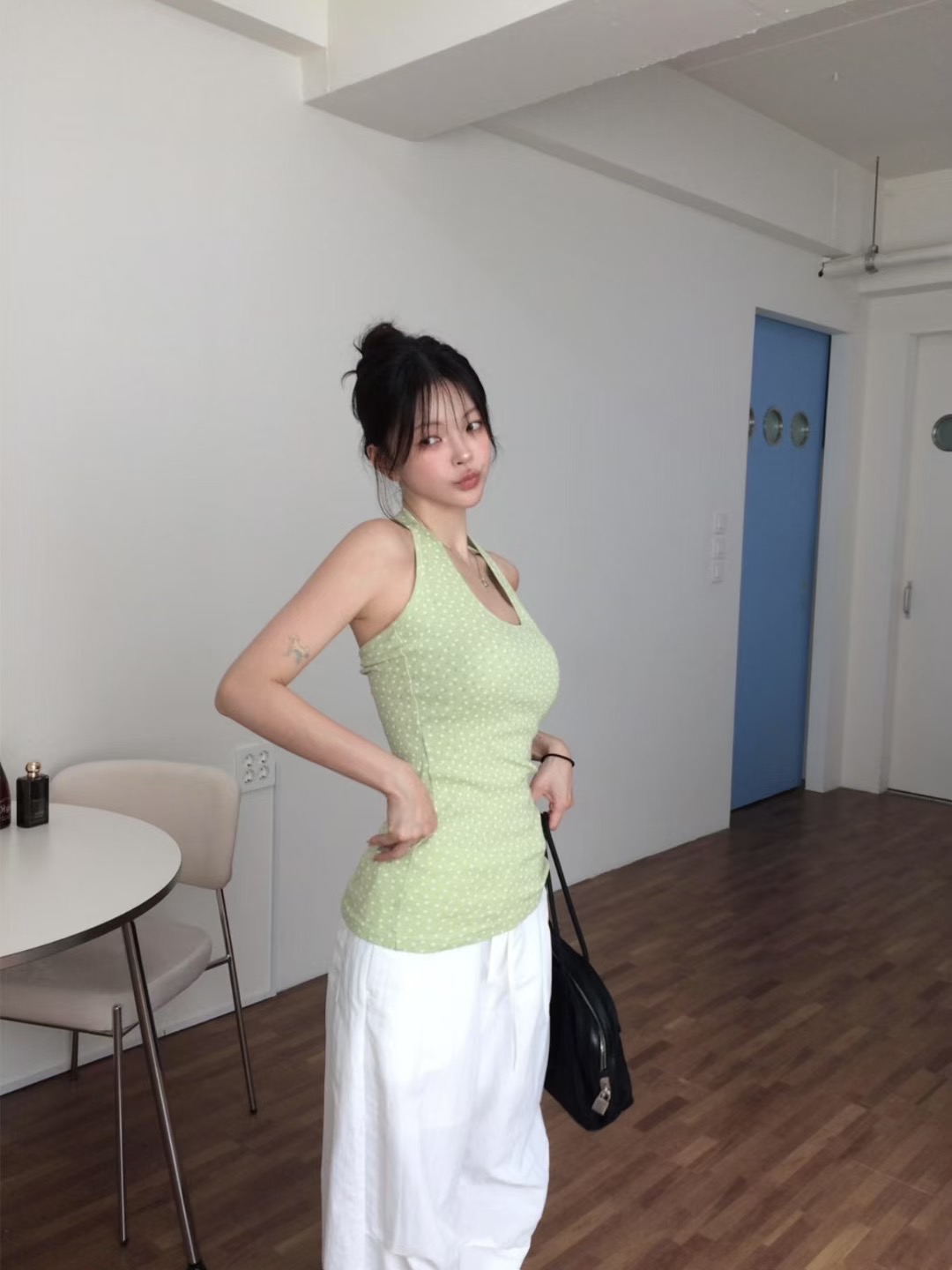 CLEVERGARDEN東大門㊣實拍女士新品職業時尚25秋冬吊帶背心CLEVERGARDEN吊帶/背心