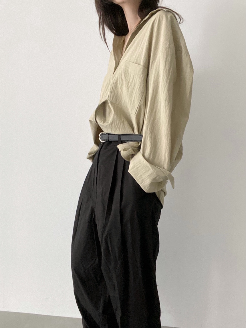 PLANTS ON GRAY韓國直郵㊣女裝新款熱賣25秋冬襯衫蕾絲衫PLANTS ON GRAY襯衫/蕾絲衫