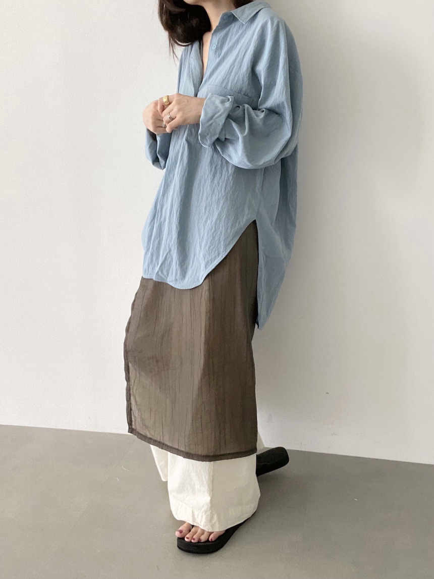 PLANTS ON GRAY韓國直郵㊣女裝新款熱賣25秋冬襯衫蕾絲衫PLANTS ON GRAY襯衫/蕾絲衫
