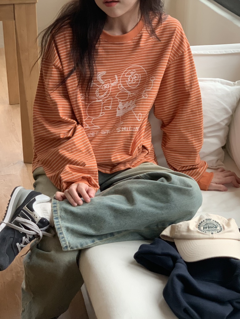BEFORE SUNRISE東大門㊣實拍女裝新款25秋冬職業休閑長袖T恤BEFORE SUNRISE長袖T恤