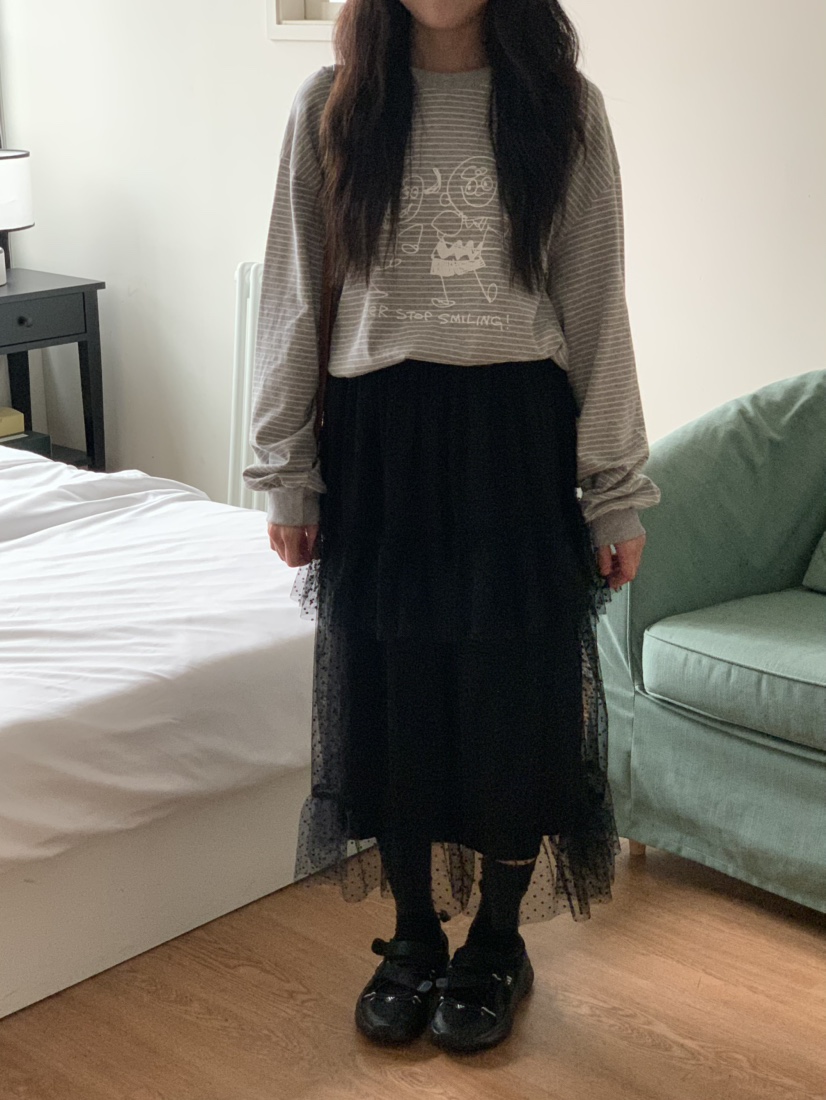 BEFORE SUNRISE東大門㊣實拍女裝新款25秋冬職業休閑長袖T恤BEFORE SUNRISE長袖T恤
