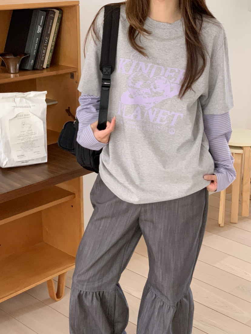 BEFORE SUNRISE韓國直郵㊣女士新款休閑25秋冬真品長袖T恤BEFORE SUNRISE長袖T恤