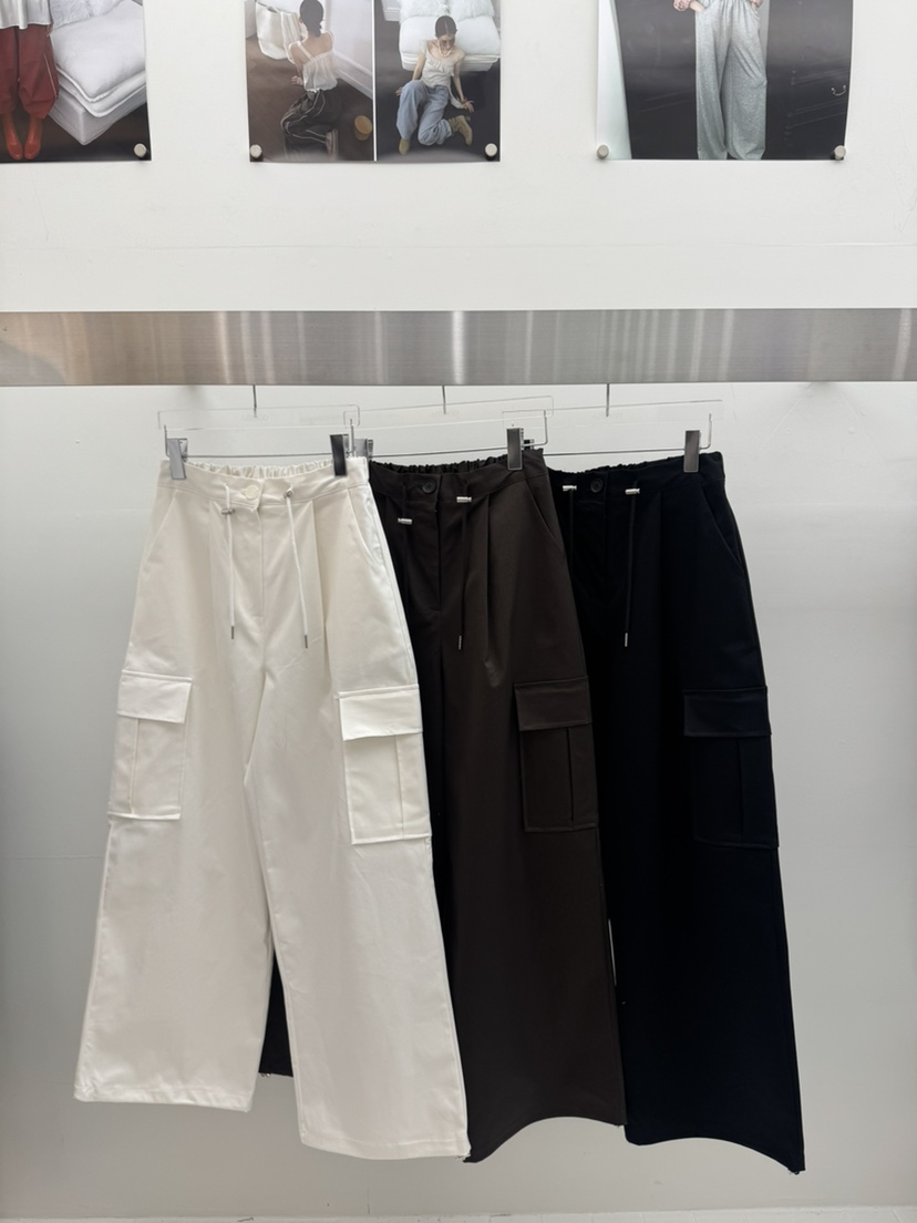 AMOOD韓國直郵㊣女士新品25秋冬推薦職業人氣熱賣休閑褲口袋AMOOD休閑褲