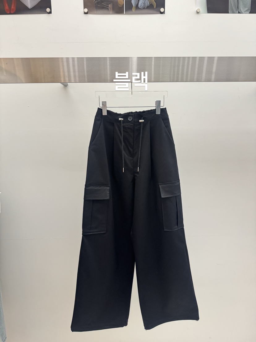 AMOOD韓國直郵㊣女士新品25秋冬推薦職業人氣熱賣休閑褲口袋AMOOD休閑褲圖色3