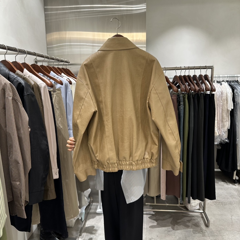 CHAE韓國代購㊣女士新品真品25秋冬熱賣職業時尚推薦夾克皮革CHAE夾克