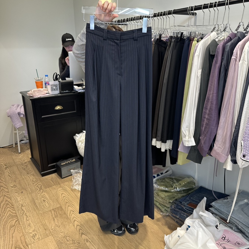 RIVEROOM東大門㊣直郵女裝新品真品人氣熱賣時尚休閑褲羊毛RIVEROOM休閑褲圖色2