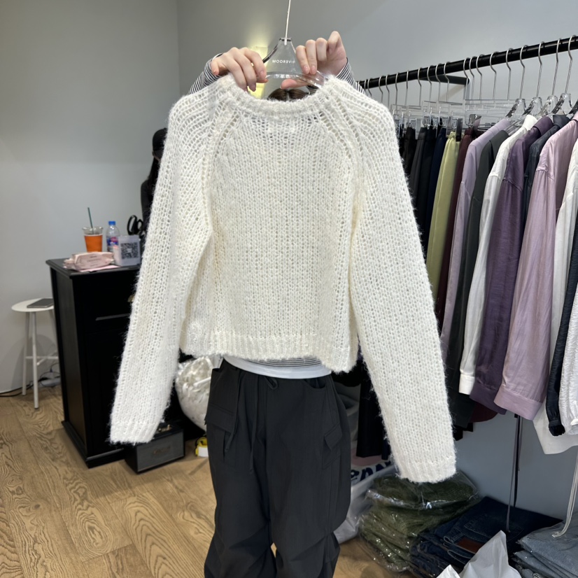 RIVEROOM東大門㊣實拍女裝新品真品熱賣職業針織衫羊毛衫手工RIVEROOM針織衫