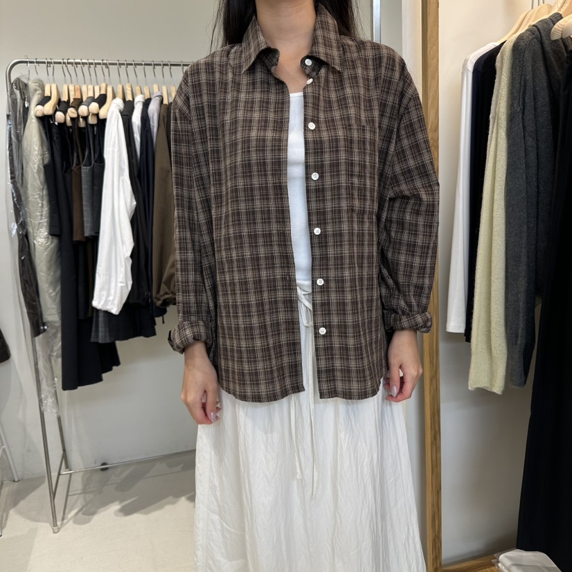 OUTRENE韓國代購㊣女士新品25秋冬熱賣人氣時尚真品襯衫蕾絲衫OUTRENE襯衫/蕾絲衫圖色2