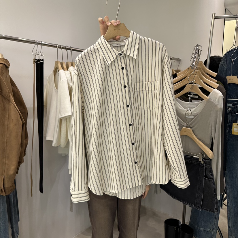 PHILO東大門㊣代購女士新品人氣時尚熱賣真品職業襯衫蕾絲衫PHILO襯衫/蕾絲衫