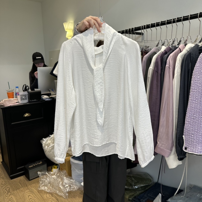 RIVEROOM東大門㊣直郵女士新品真品休閑時尚人氣襯衫蕾絲衫RIVEROOM襯衫/蕾絲衫