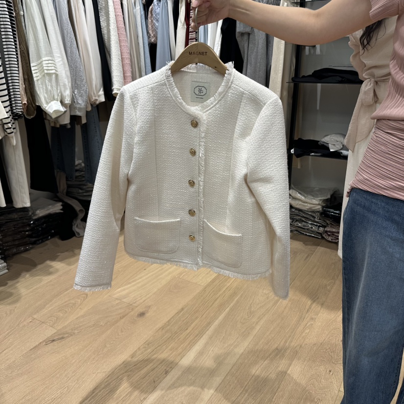 M.G.N韓國直郵㊣女裝新品推薦休閑人氣真品熱賣時尚夾克花呢MAGNET夾克