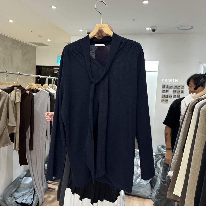 LEWIN韓國代購㊣女士新款職業真品休閑熱賣25秋冬時尚長袖T恤LEWIN長袖T恤圖色3