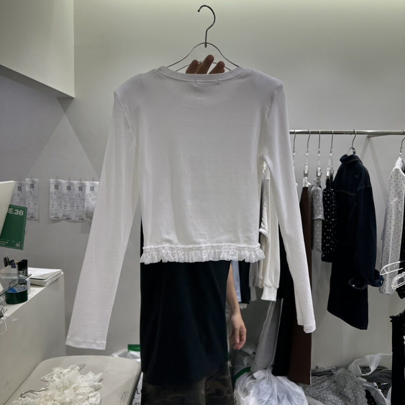 BAIE.38東大門㊣代購女裝新品熱賣25秋冬時尚休閑真品長袖T恤BAIE.38長袖T恤