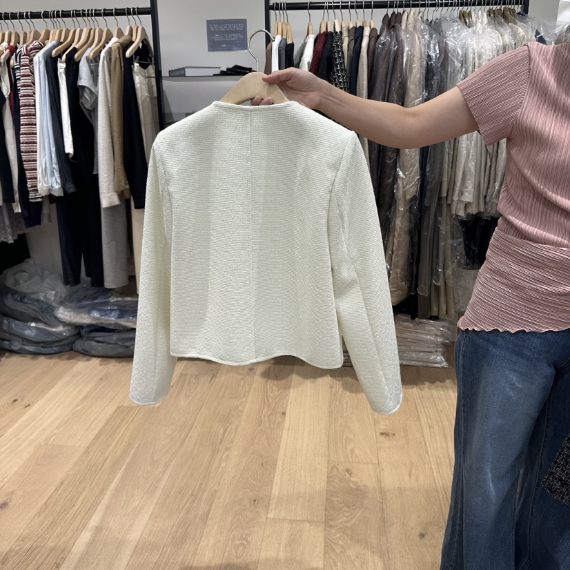 M.G.N東大門㊣直郵女士新品人氣時尚熱賣真品夾克粗花呢口袋MAGNET夾克