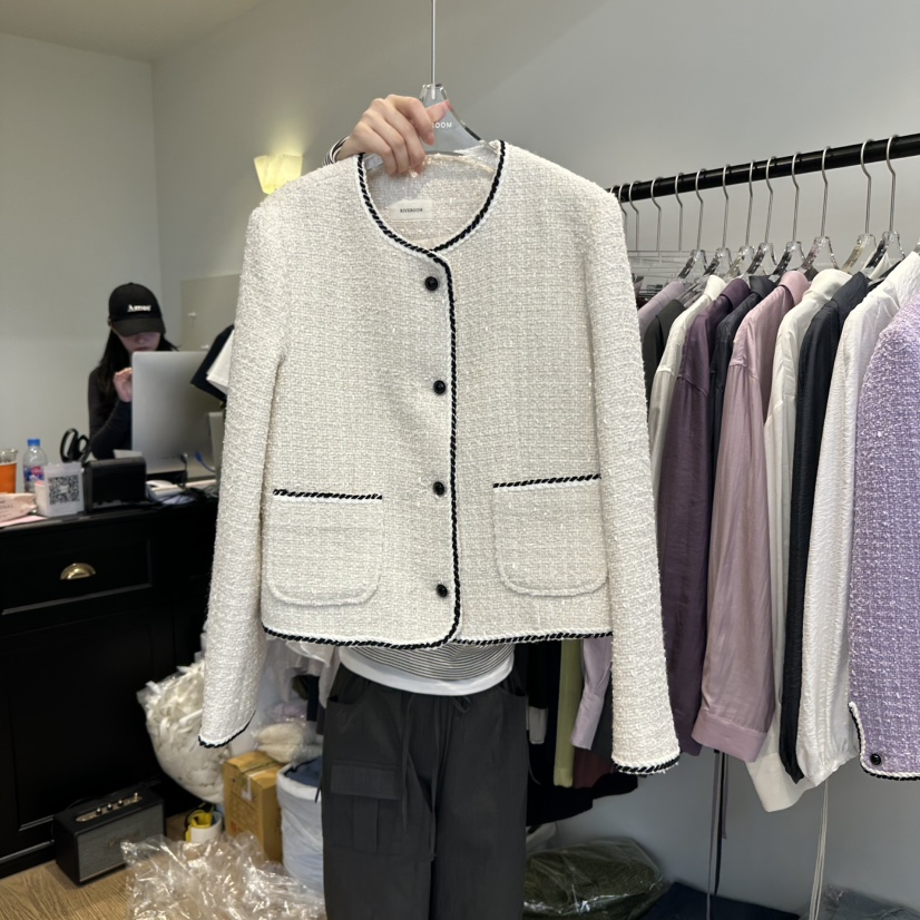 RIVEROOM東大門㊣直郵女士新品真品熱賣職業25秋冬推薦夾克RIVEROOM夾克圖色1