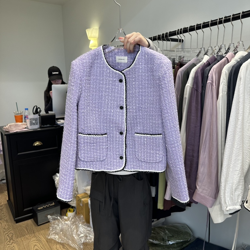 RIVEROOM東大門㊣直郵女士新品真品熱賣職業25秋冬推薦夾克RIVEROOM夾克圖色2