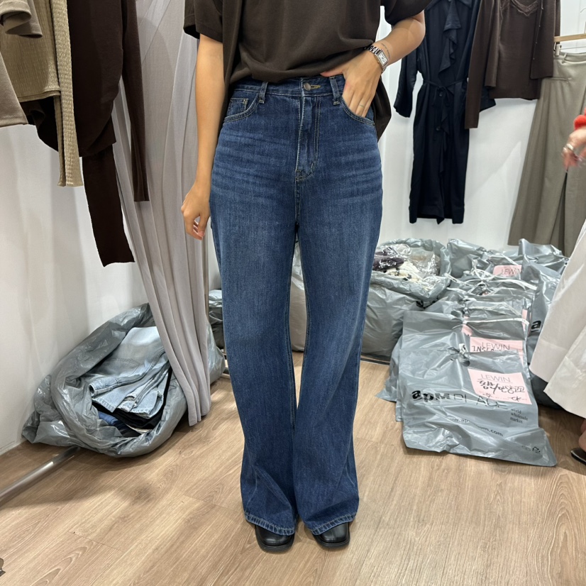 LEWIN東大門㊣代購女士新品時尚人氣真品休閑職業25秋冬牛仔褲LEWIN牛仔褲圖色1