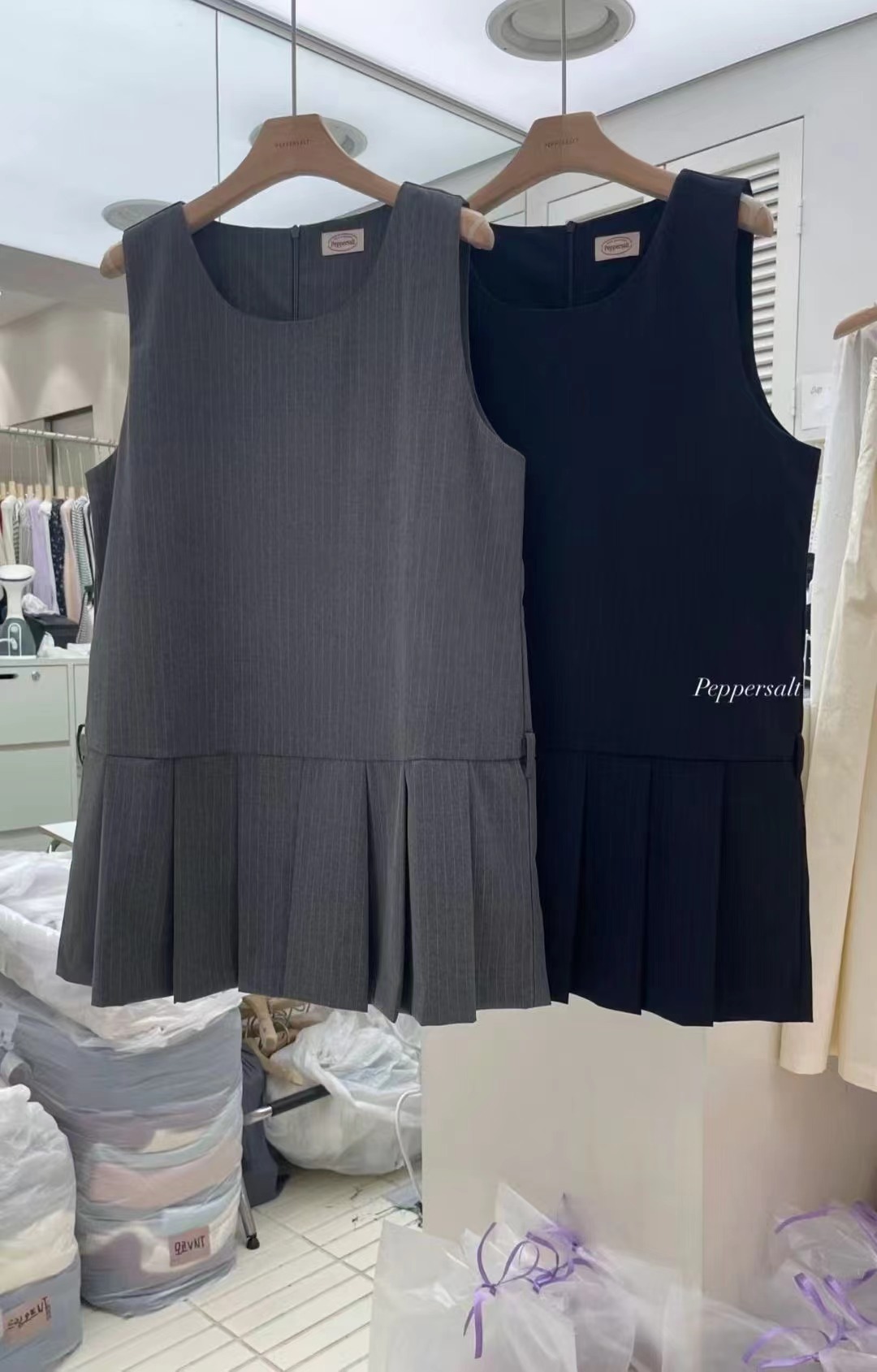 PEPPER 페페韓國代購㊣女士新品人氣真品25秋冬時尚連衣裙PEPPER-OT連衣裙