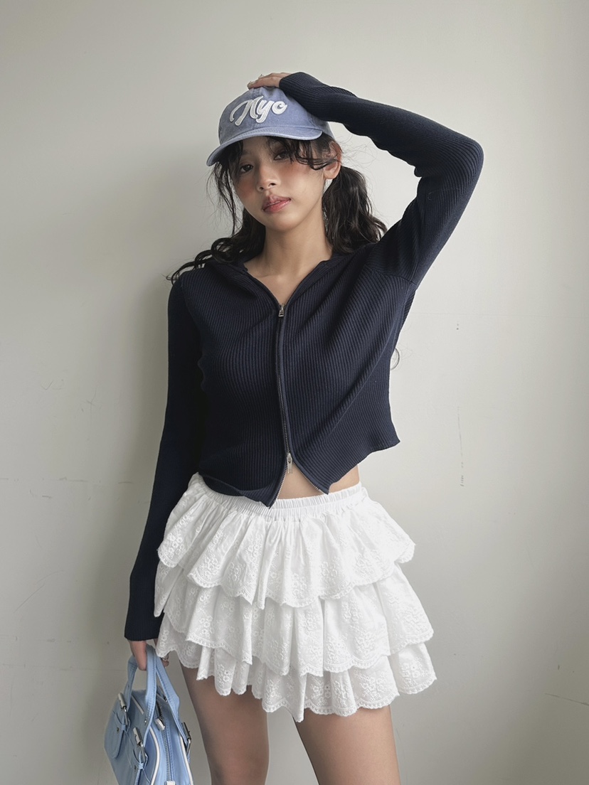 LIVE AID-P東大門㊣代購女士新品休閑熱賣25秋冬針織衫兜帽LIVE AID-P針織衫