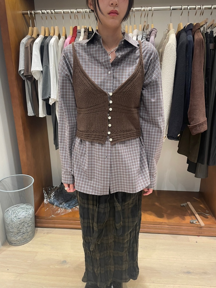 THE CAMEL東大門㊣實拍女裝新品休閑吊帶背心不含內搭紐扣背心the came_l 家吊帶/背心