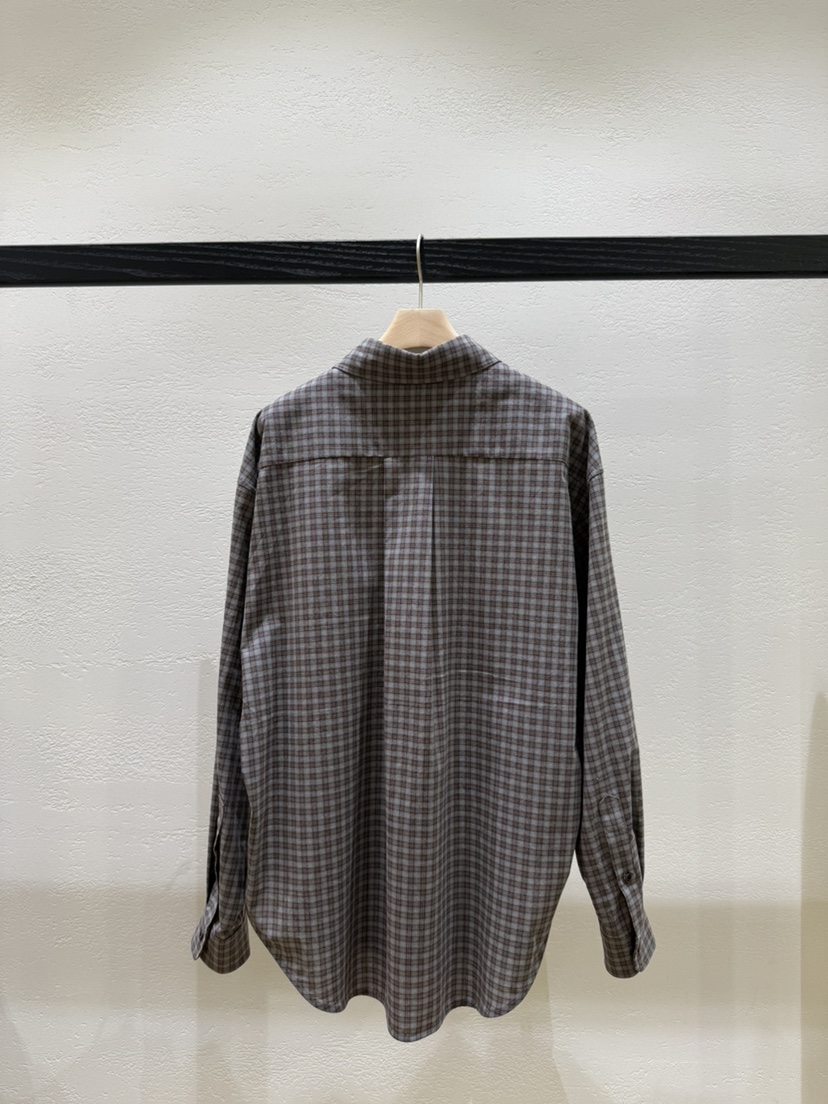 NDE韓國代購㊣女士新品人氣真品休閑熱賣時尚襯衫蕾絲衫格紋NDE襯衫/蕾絲衫