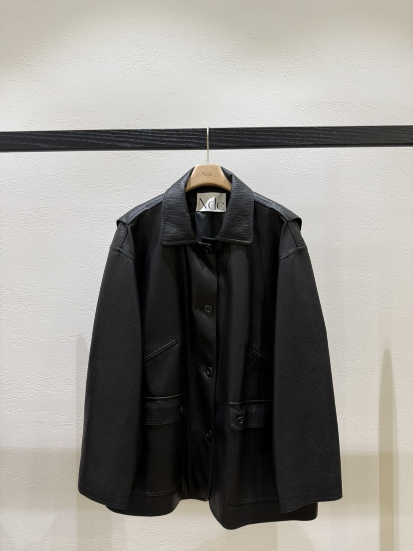 NDE韓國代購㊣女士新品熱賣真品25秋冬人氣推薦時尚夾克口袋NDE夾克