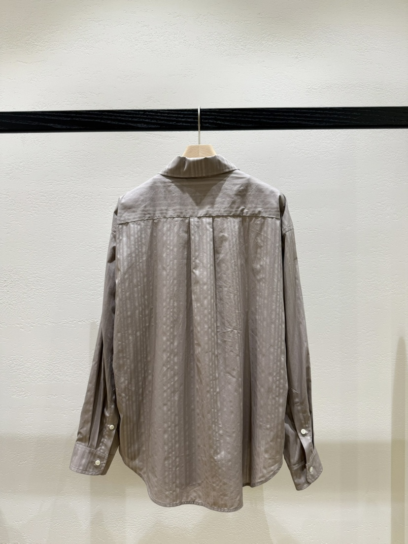 NDE韓國直郵㊣女士新款推薦人氣25秋冬熱賣休閑襯衫蕾絲衫條紋NDE襯衫/蕾絲衫