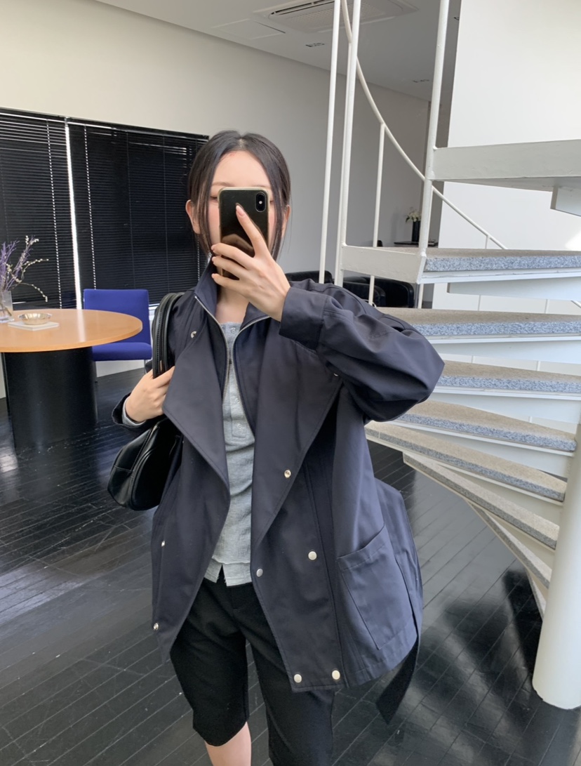 MURMUR東大門㊣直郵女裝新款職業25秋冬人氣熱賣夾克含腰帶MURMUR夾克