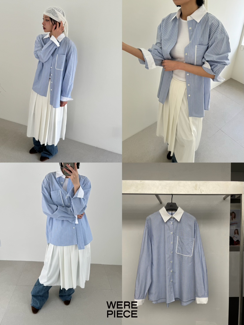 KARE/WEREPIECE韓國代購㊣女裝新款25秋冬職業熱賣襯衫蕾絲衫KARE/WEREPIECE襯衫/蕾絲衫