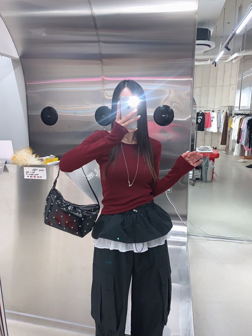 BADCALM東大門㊣代購女士新品25秋冬職業推薦熱賣人氣長袖T恤BADCALM長袖T恤