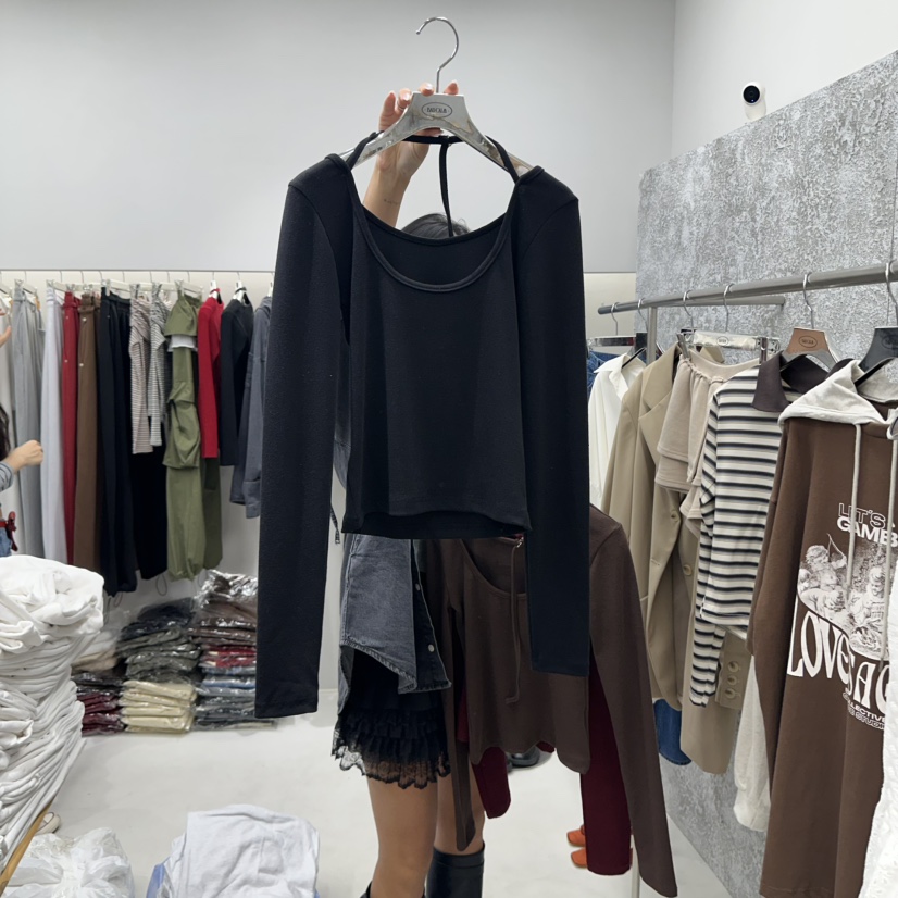 BADCALM東大門㊣代購女士新品25秋冬職業推薦熱賣人氣長袖T恤BADCALM長袖T恤圖色4
