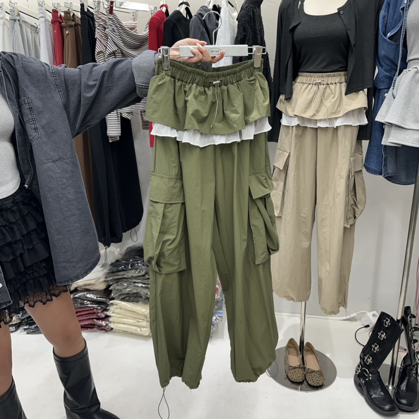 BADCALM東大門㊣代購女裝新款真品時尚熱賣休閑推薦25秋冬裙褲BADCALM裙褲圖色2