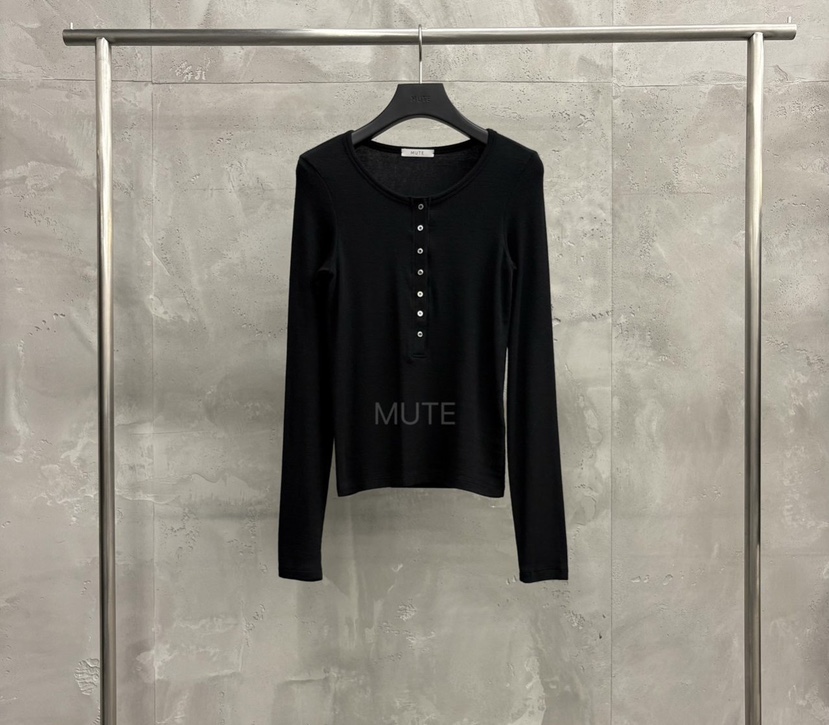 MUTE-P東大門㊣直郵女裝新款熱賣推薦休閑職業真品長袖T恤MUTE長袖T恤圖色5