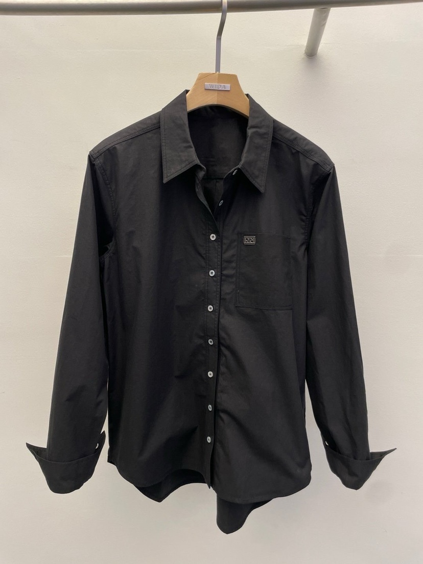 WIDA-P東大門㊣代購女士新品25秋冬推薦真品襯衫蕾絲衫口袋WIDA/RENEJ襯衫/蕾絲衫圖色4