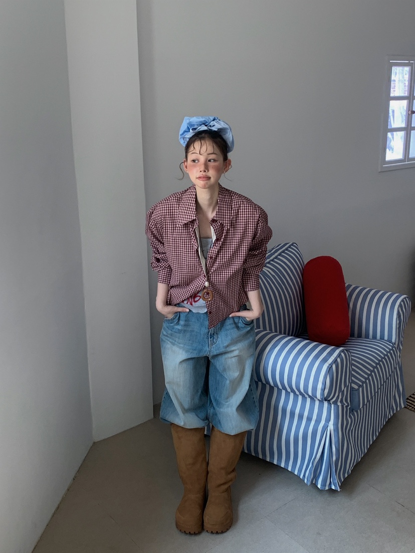 JKICHI韓國代購㊣女士新款真品休閑25秋冬推薦時尚襯衫蕾絲衫JKICHI襯衫/蕾絲衫