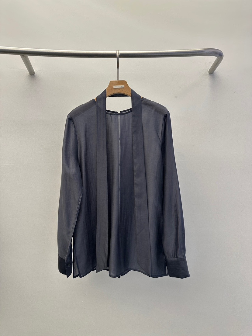 WIDA-P東大門㊣實拍女裝新品職業25秋冬熱賣襯衫蕾絲衫透明WIDA/RENEJ襯衫/蕾絲衫圖色5