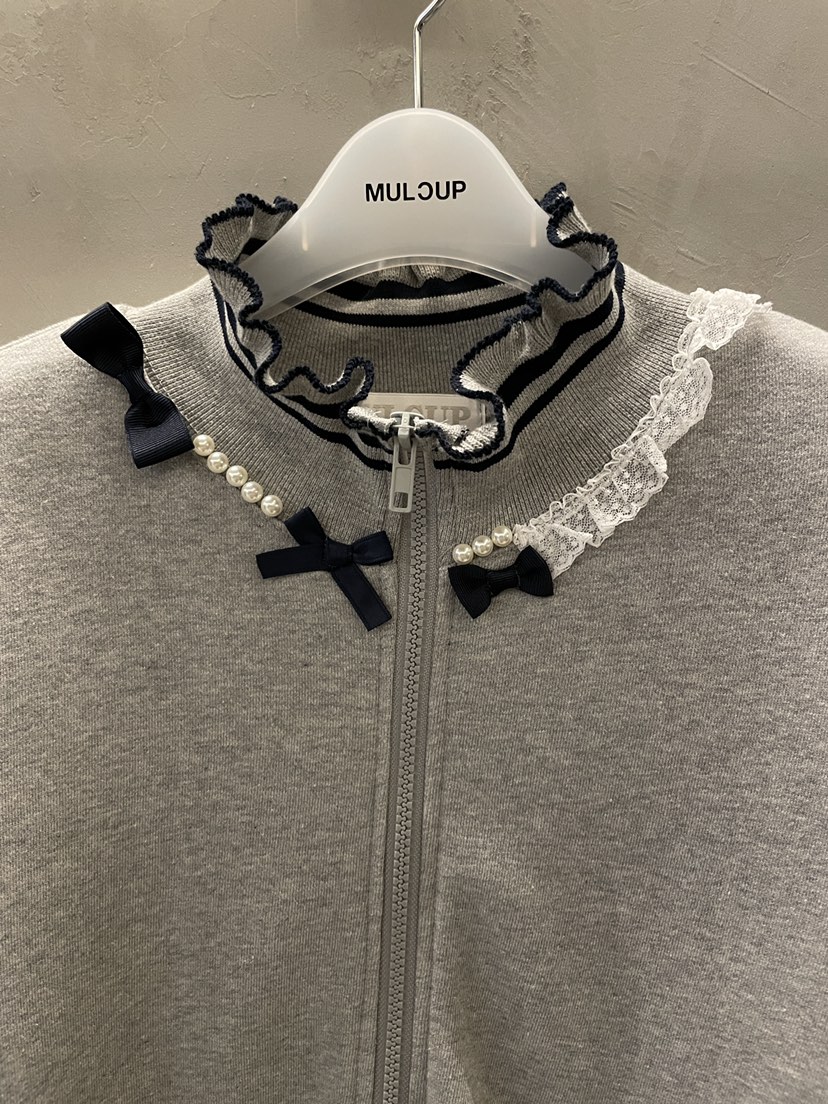 MULCUP東大門㊣實拍女裝新款時尚推薦人氣25秋冬職業衛衣拉鏈MULCUP衛衣