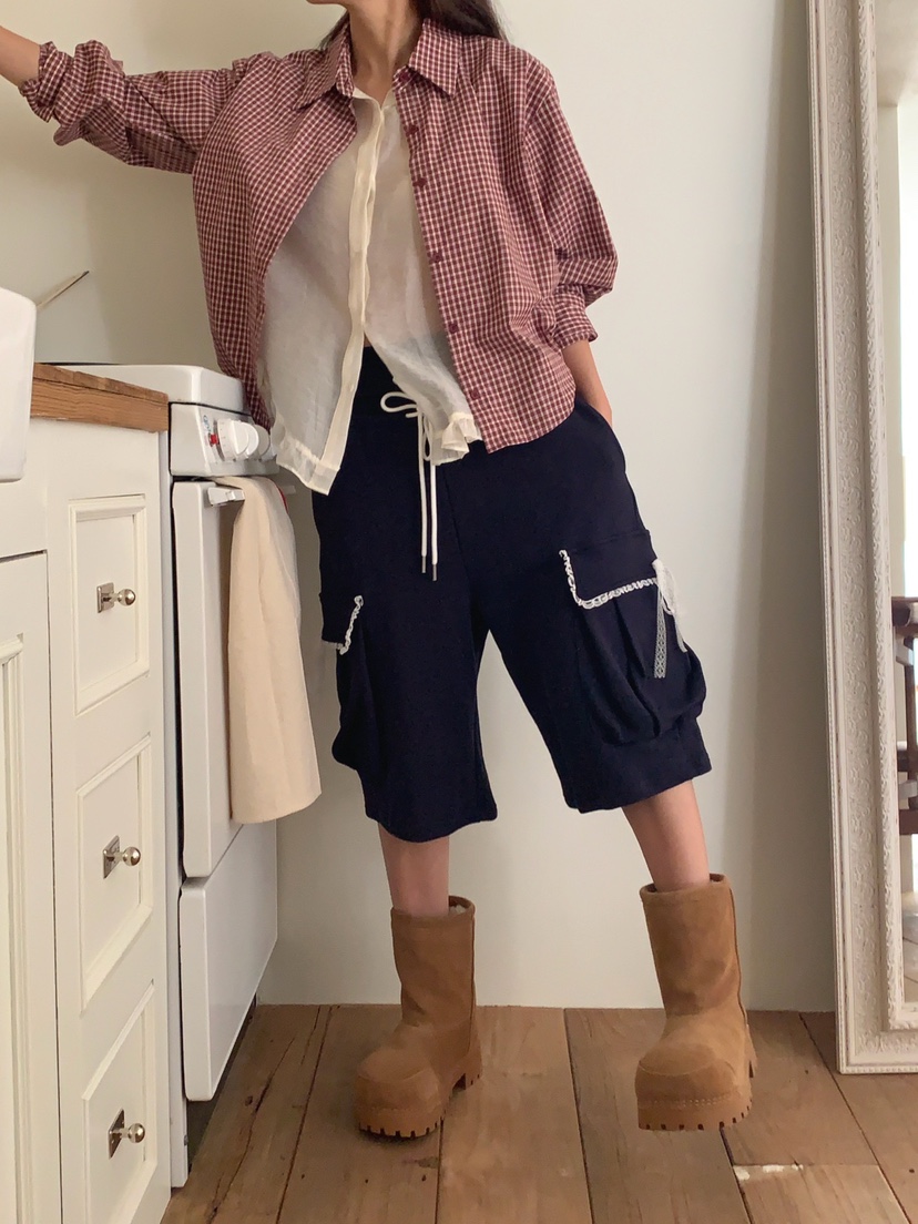 JKICHI東大門㊣代購女士新品真品人氣時尚職業休閑25秋冬短褲JKICHI短褲圖色2