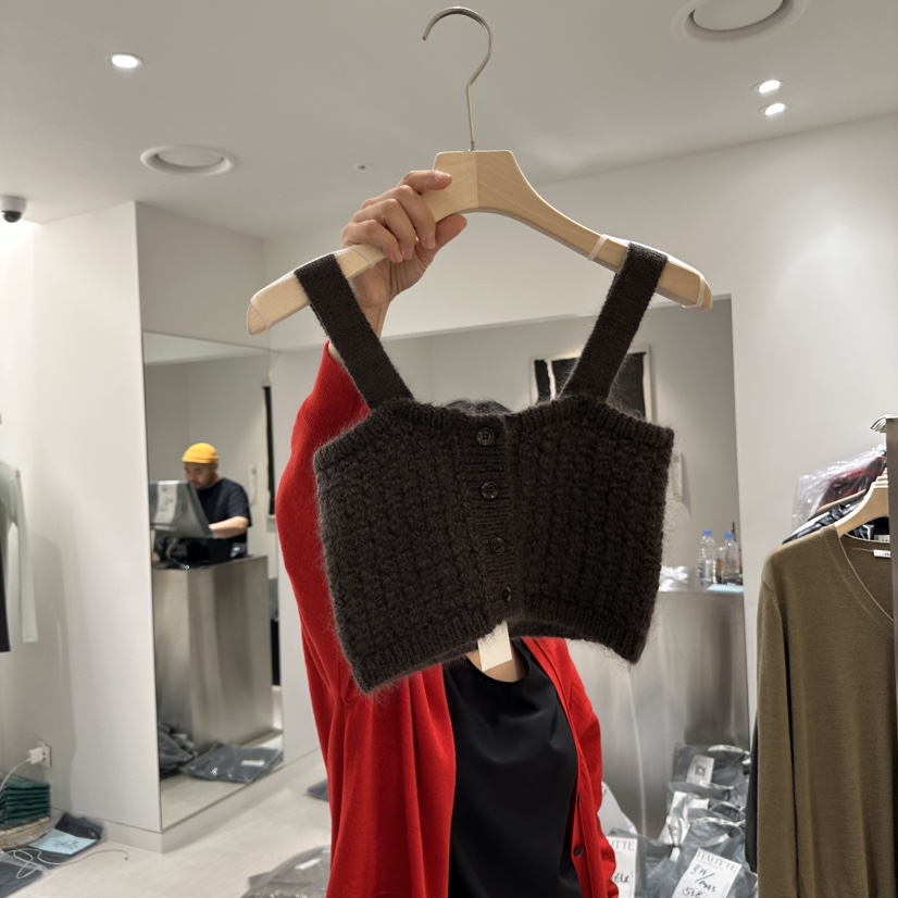 HAUTTE-P東大門㊣直郵女士新款休閑職業吊帶背心鉤針編織緊身HAUTTE吊帶/背心圖色2