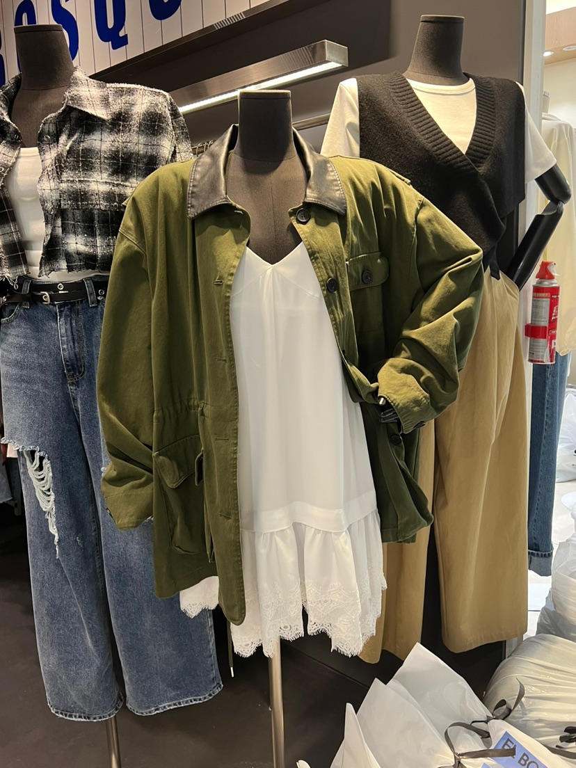 EL BOSQUE韓國代購㊣女裝新品職業推薦真品休閑25秋冬夾克EL BOSQUE夾克圖色2