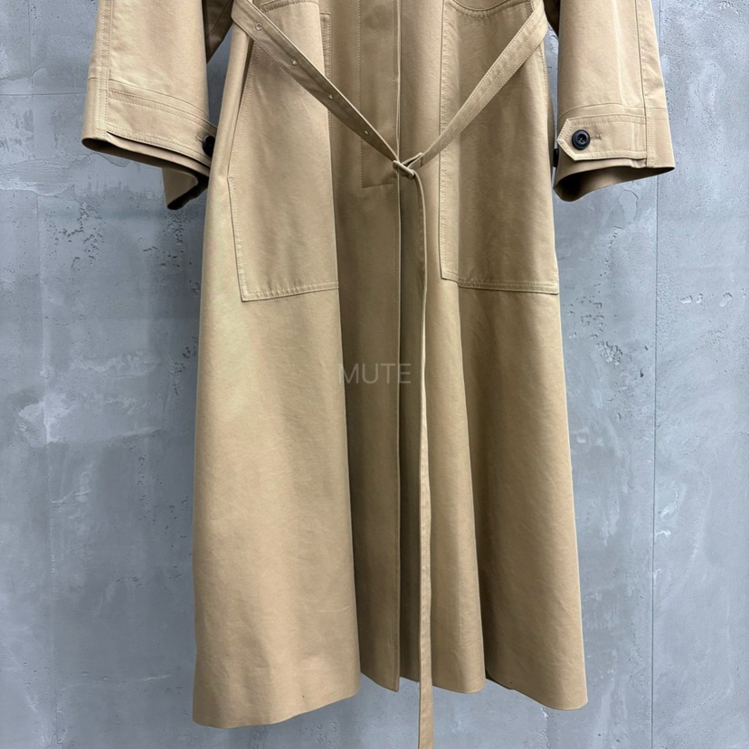 MUTE-P東大門㊣代購女士新品職業人氣時尚真品25秋冬長款風衣MUTE長款風衣