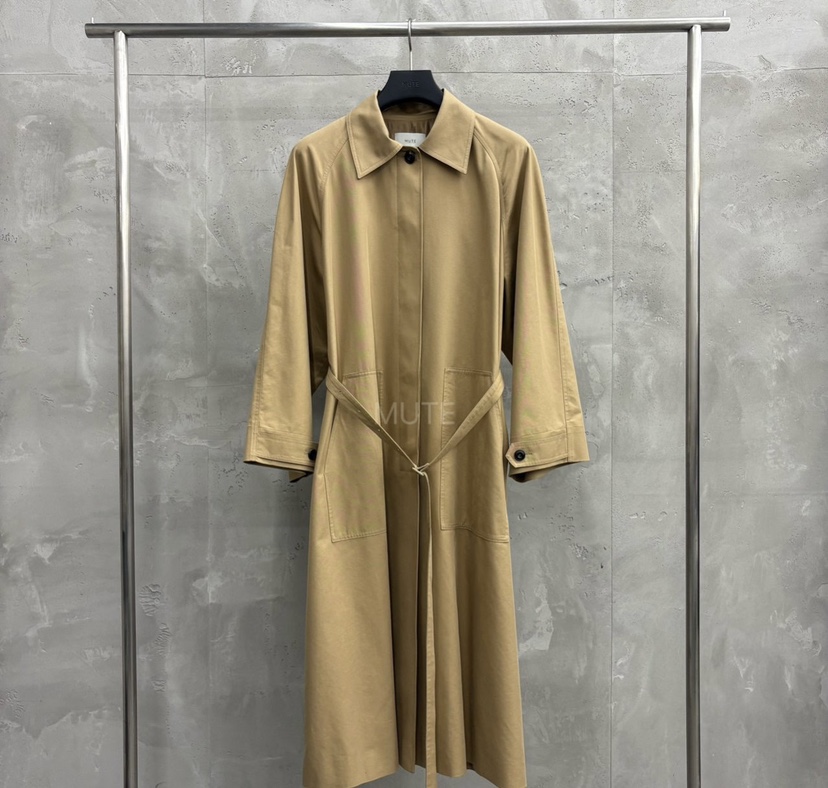MUTE-P東大門㊣代購女士新品職業人氣時尚真品25秋冬長款風衣MUTE長款風衣
