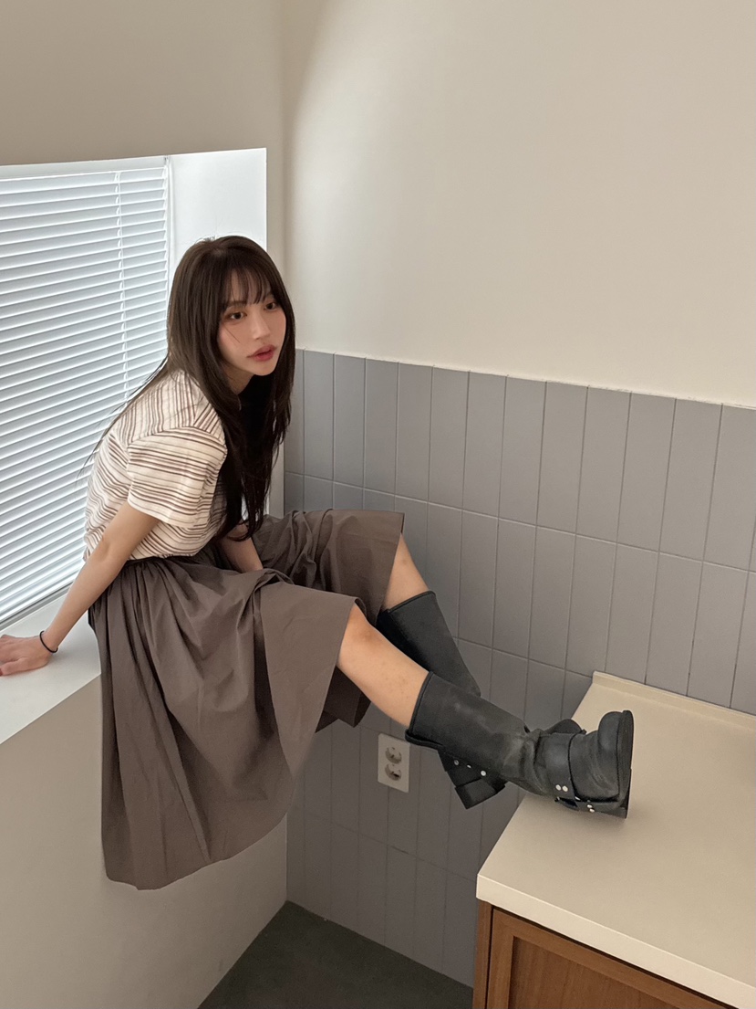 BERTHA東大門㊣直郵女裝新品休閑時尚真品25秋冬人氣T恤條紋BERTHAT恤