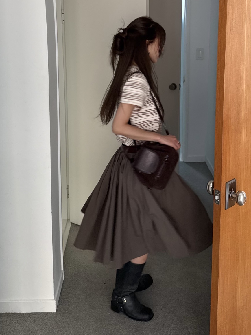 BERTHA東大門㊣直郵女裝新品休閑時尚真品25秋冬人氣T恤條紋BERTHAT恤