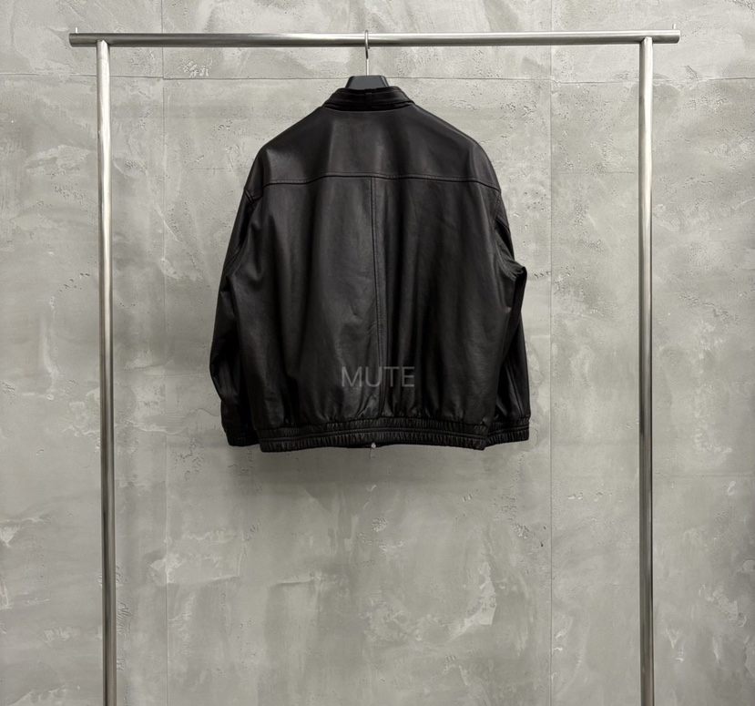 MUTE-P東大門㊣代購女裝新品時尚25秋冬真品職業推薦皮衣皮革MUTE皮衣