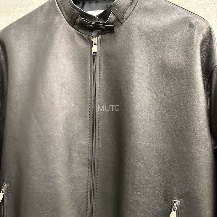 MUTE-P東大門㊣代購女裝新品時尚25秋冬真品職業推薦皮衣皮革MUTE皮衣
