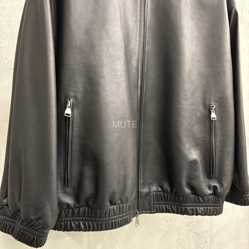 MUTE-P東大門㊣代購女裝新品時尚25秋冬真品職業推薦皮衣皮革MUTE皮衣